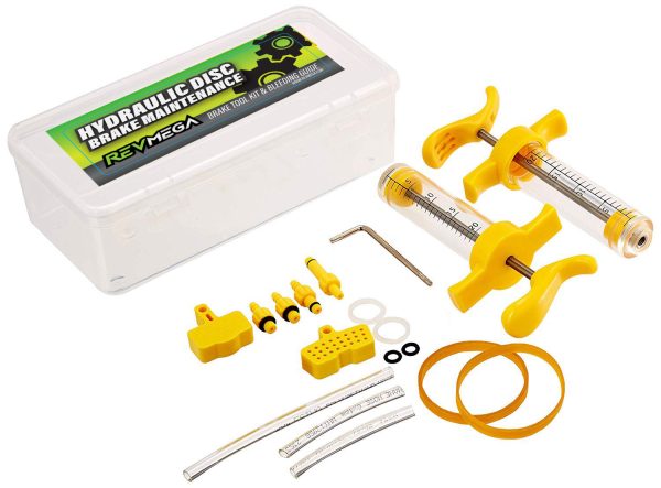 REVMEGA DOT Brake Bleed Kit for Avid, Sram, Formula, Hayes, Bengal, FSA, Nutt - Fluid Not Included